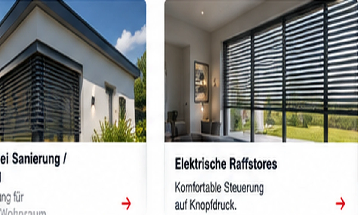 Raffstores für moderne Architektur – Raffstores von Rolladen Glufke