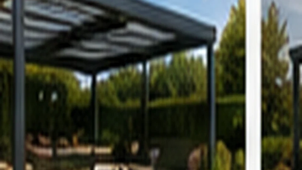 Bioklimatische Pergola – Beispiel für Terrassenüberdachungen